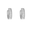 MerlePerle - Bina Hoops in silber m. zirkonia