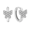 MerlePerle - Butterfly Kreolen in silber mit zirkonia
