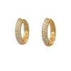 MerlePerle - Jodie Hoops in vergoldete silber mit zirkonia