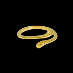 MerlePerle - Snake Ring vergoldetem silber - Einheitsgröße