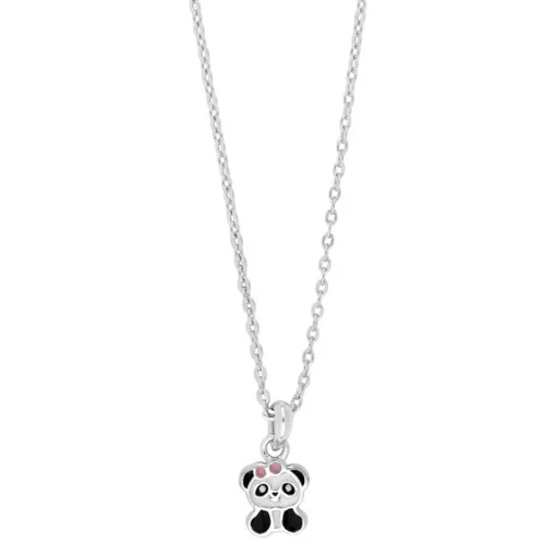 Noa Kids - Halskette mit Panda-Anhänger in Silber