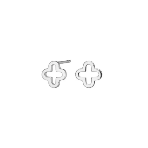 Nordahl - HARMONY52 Ohrringe in silber mit Kleeblatt 9 mm