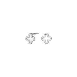 Nordahl - HARMONY52 Ohrringe in silber mit Kleeblatt 7 mm