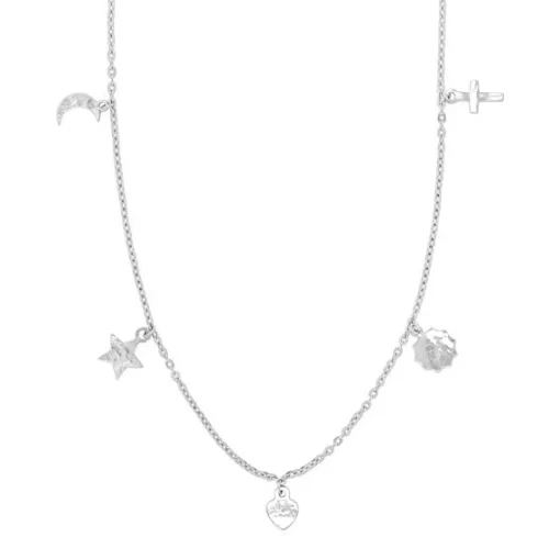 Nordahl Jewellery - CHARM52 Halskette mit Amuletten in Silber