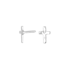 Nordahl Jewellery - CHARM52 Ohrringe mit Kreuz in Silber