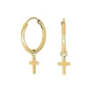 Nordahl Jewellery - CROSS52 Kreole mit vergoldetem Kreuz