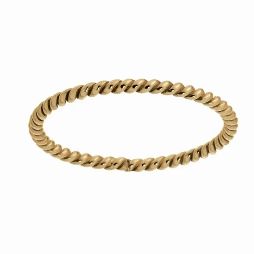 Nordahl Jewellery - Gedrehter Ring aus vergoldetem Silber