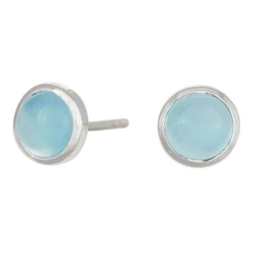 Nordahl Jewellery - Große SWEETS Ohrringe mit Chalcedon in Silber