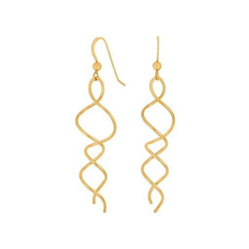 Nordahl Jewellery - SPIN52 Ohrringe aus vergoldete gedreht