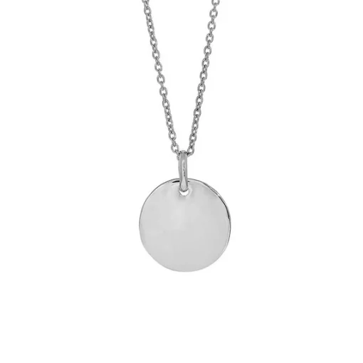 Nordahl Jewellery - TWO-SIDED Rhodinierter Silberanhänger inkl. Kette
