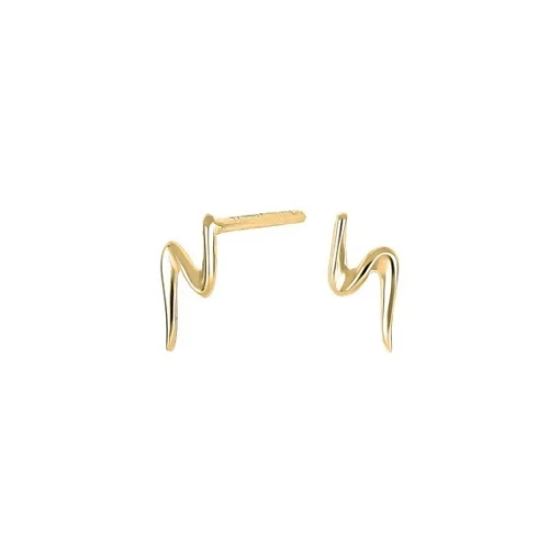 Nordahl Jewellery - WAVE52 vergoldete Ohrstecker