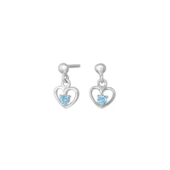 Nordahl Kinderschmuck - Ohrringe aus silber m blau zirkonia