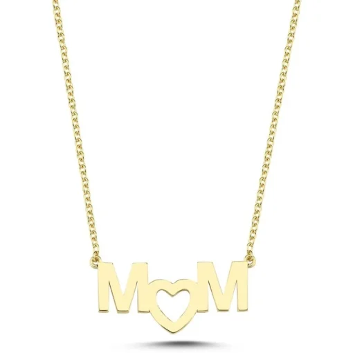 Nuran - 14 kt. Gold MOM Halskette mit Herz