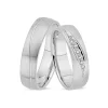 NURAN - Trauringe aus 14kt. Weißgold mit 0,14ct. Diamanten
