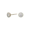 Ohrstecker aus 8kt. Gold mit Zirkonia, rund