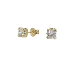 Ohrstecker aus 8kt. Gold mit Zirkonia 4mm