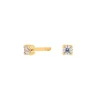 Ohrstecker aus 14kt. Gold mit Zirkonia 2mm