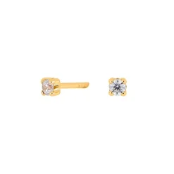Ohrstecker aus 14kt. Gold mit Zirkonia 2mm
