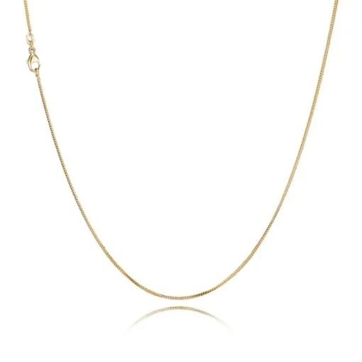 Panser Facet Halskette in 8 kt Gold - Verschiedene Größen und Längen