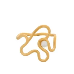 Pernille Corydon - Bay Pearl Ring aus vergoldeter silber