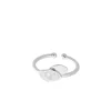 Pernille Corydon - Flake ring aus Silber m Perlmutt