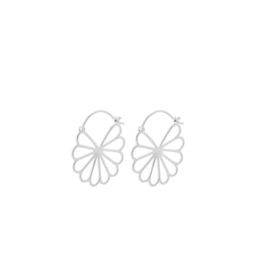 Pernille Corydon - Große Bellis-Ohrringe aus silber 30 mm