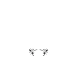 Pernille Corydon - Mini Clover Ohrstecker aus silber