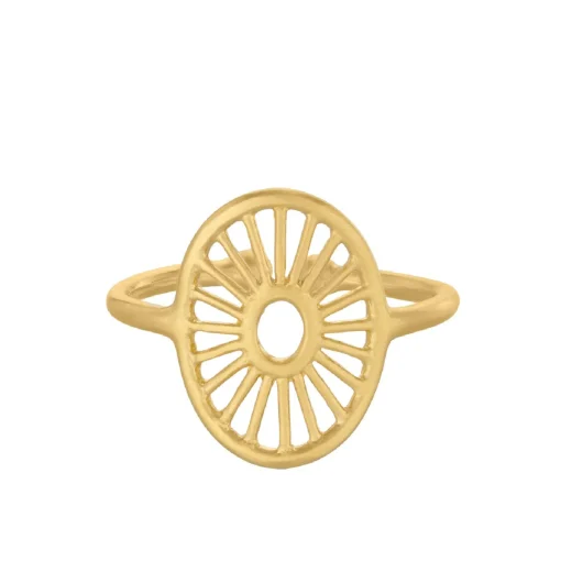 Pernille Corydon - Small  Daylight-Ring aus vergoldeter Silber