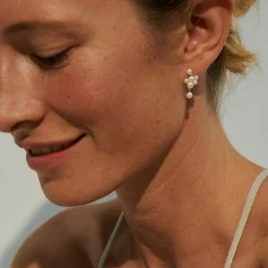 Pernille Corydon - Treasure Ohrringe aus silber mit Perlen
