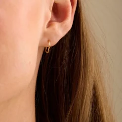 Pernille Corydon - Twig Hoops i vergoldete silber