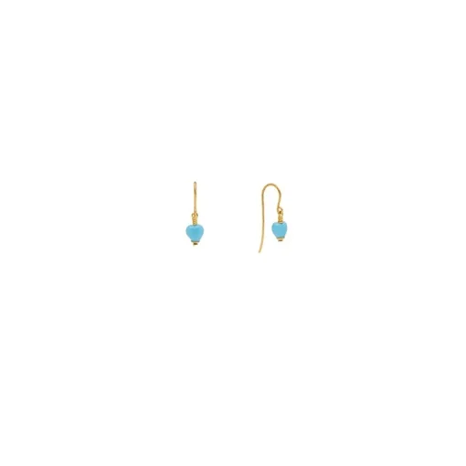Pico - Sweetheart Ohrringe in vergoldete silber mit blauen Herzen