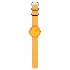 Picto - Feuergelbes Zifferblatt mit feuergelbem Armband - 40 mm