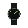 Picto - Manta Ray Schwarzes Zifferblatt und Armband - 40 mm