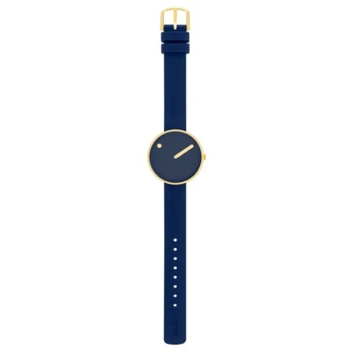 Picto - Mitternachtsblaues Zifferblatt und TPU-Armband auf Biobasis