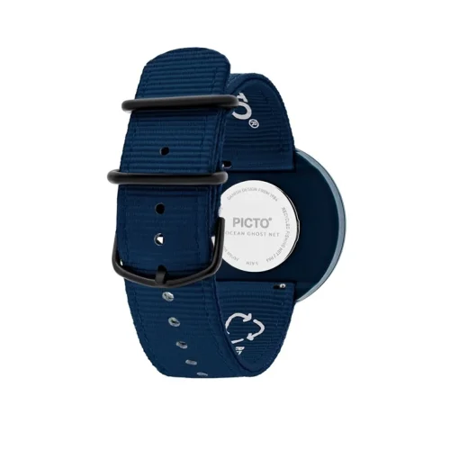 Picto - Navy Blue Zifferblatt und Navy Blue Armband - 40 mm