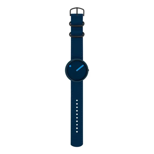 Picto - Navy Blue Zifferblatt und Navy Blue Armband - 40 mm