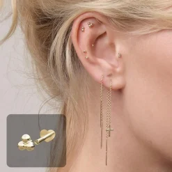 Piercing-Schmuck - Pierce52, 14 kt. creol