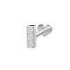 Piercingschmuck - Pierce52, Rhod. Silber, Labret mit Zirkoniumdioxid