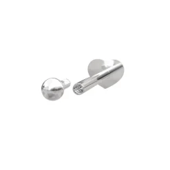 Piercingschmuck - Pierce52, Rhod. silber. Labret-Piercing