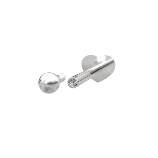 Piercingschmuck - Pierce52, Rhod. silber. Labret-Piercing