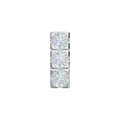 Piercingschmuck - Pierce52, Rhod. Silber, Labret mit Zirkoniumdioxid