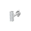 Piercingschmuck - Pierce52, Silber Ohrring mit 3 Zirkonias