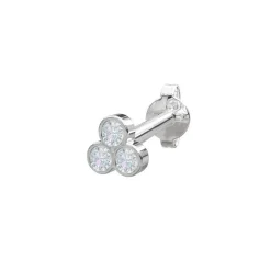 Piercingschmuck - Pierce52, Silberohrring mit Zirkonia