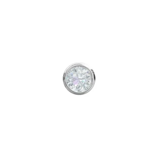 Piercingschmuck - Pierce52, silbernes Labret mit Zirkonia
