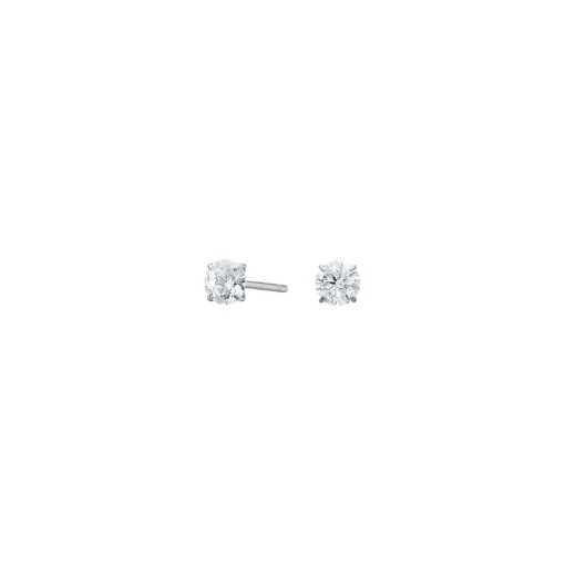 Pure Titanium Nickelfreie Ohrstecker mit Zirkonia 4 mm