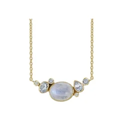 Rabinovich - Blue Moon Collier aus vergoldetem Silber mit Mondstein