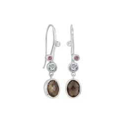 Rabinovich - Glam Ohrringe aus silber mit Rauchquarz