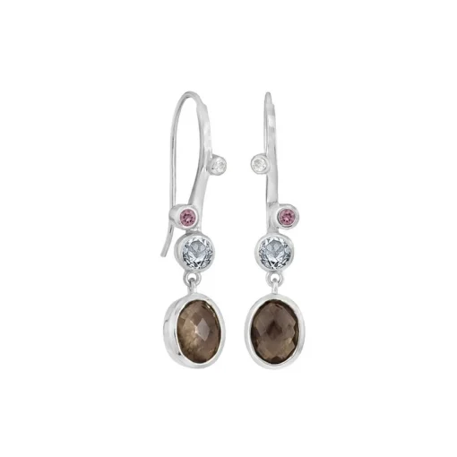 Rabinovich - Glam Ohrringe aus silber mit Rauchquarz