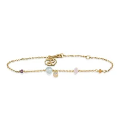 Rabinovich - Minetta-Armband aus vergoldete silber mit Natursteinen