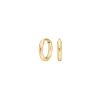 Reines Titan Nickelfreie hoops in vergoldete Titan - 8 mm